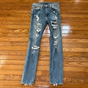 Levi’s Custom Ripped/Distressed Jeans